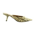 thumbnail image 6 of Sam Edelman Women's Brynne Kitten Heel Mule Tan Python Embossed Leather 6M, 6 of 8