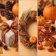 thumbnail image 5 of Spiderweb Pumpkin Bats Plaid Halloween Ribbon 141in, Orange Black Polyester Craft Wrap for Gift Box Wreath Bouquet DIY, Holiday Party Supply, 5 of 7