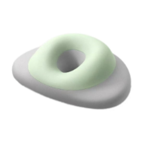 Almohada para dormir boca abajo, almohada para dormir, reposacabezas ergonómico, cojín transpirable para soporte de cuello, masaje de salón para el Gris verde