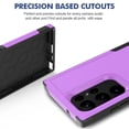 thumbnail image 2 of Decase Heavy-Duty Rugged Case for Samsung Galaxy S23 Ultra,Dual Layer Military Grade Drop Protection Anti-Fingerprint Anti-Scratch Hard Back Cover Silicone Bumper Shockproof Protective Case,Purple, 2 of 5