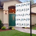 thumbnail image 3 of Garden Flag Double-Side Printed House Flag Rowley Birds Floral Pattern Yard Flag Buffalo Plaid White Blue Welcome Banner Decor Outdoor Holiday Decorations 12*18in, 3 of 8