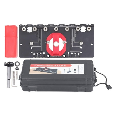 

2024 Woodworking Drill Guide Hole Locator Fixture Pocket Jig Positioning Accessories for Hinge Installation