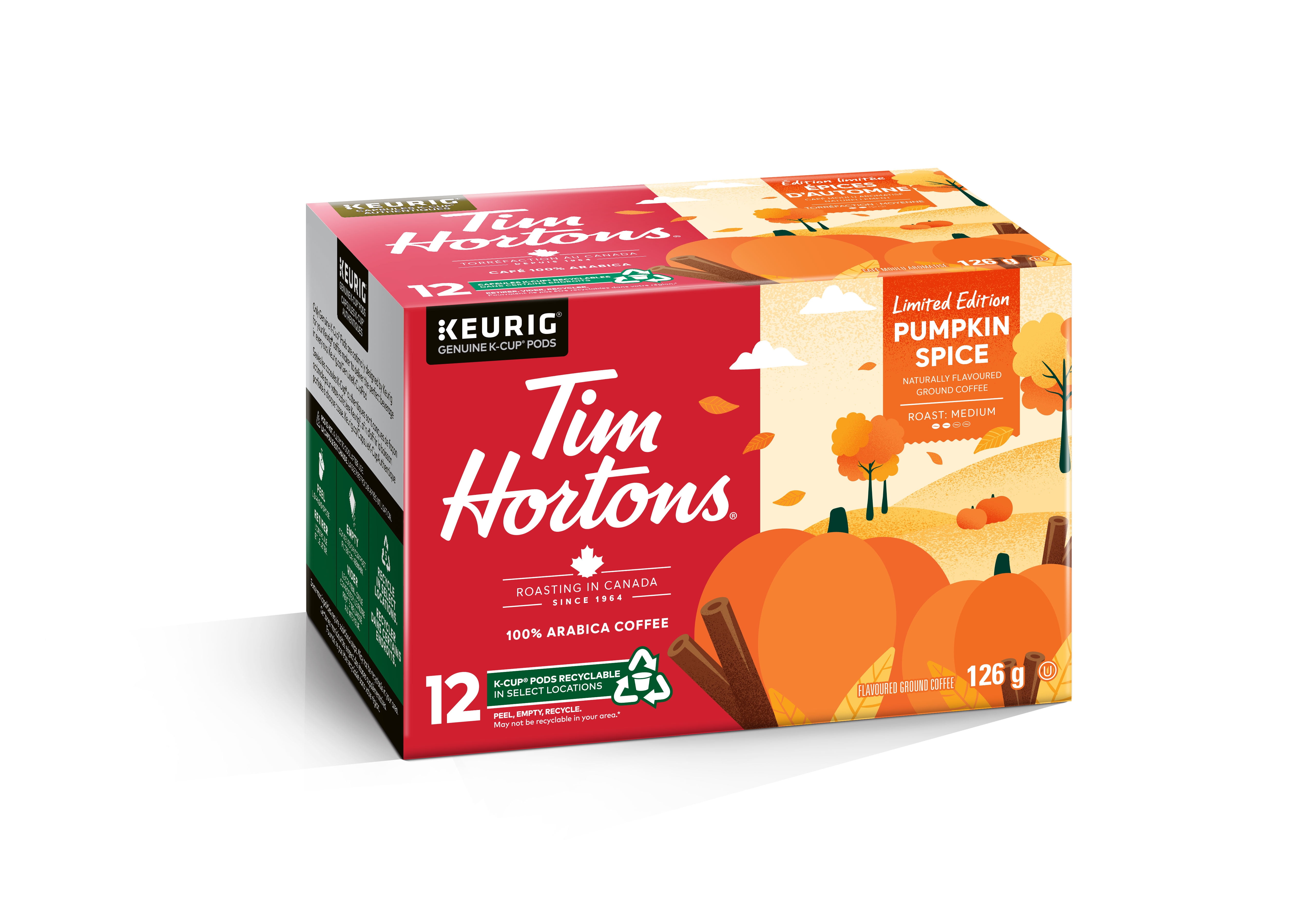 Tim Hortons Épice de Citrouille 12ct Kcup 12 ct