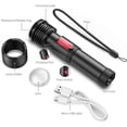 thumbnail image 4 of Rechargeable LED Flashlight, 3000 Lumens,IP65,5 Modes(With 5000mAh Battery), 4 of 5