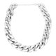 thumbnail image 1 of Collar de decoración de gargantilla de cadena de estrangulamiento de perro brillante de moda de plástico para Bulldog francés (plata), 1 of 9