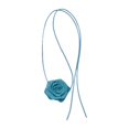 thumbnail image 4 of Gargantilla de flores, collar, banda para el cuello, elegante para mujer, gargantilla de flores, cinturón de cintura Azul claro, 4 of 7