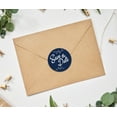 thumbnail image 2 of Darling Souvenir DIY 45 Pcs Blue Leaf Vines Save The Date Stickers Round Envelope Seal-1.6 Inches, 2 of 4