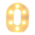 thumbnail image 2 of EARKITY Alphabet LED Letter Lights Light Up White Plastic Letters Standing Hanging A-M, 2 of 3