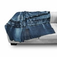 thumbnail image 3 of Cityscape Soft Flannel Fleece Throw Blanket, Millennium Bridge and St Pauls at Night in London Monument Town Scenery, Cozy Plush for Indoor and Outdoor Use, 50" x 70", Dark Blue, by Ambesonne, 3 of 6
