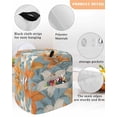 thumbnail image 3 of Lily Flower Stand Mixer Dust Cover with Storage Pocket & Handles,White Orange Blooms Floral Watercolor Blue Fits All Tilt Head & Bowl Lift Kitchen Appliance Cover Organizer Bag Accessories,6-8 Quart, 3 of 6