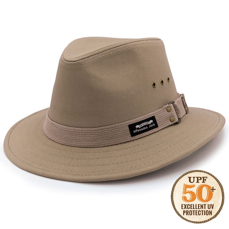 UPF 50+ Wide Brim Sun Hat with Convertible Brim, Cotton Canvas Armycrew Cotton Canvas Snap Brim Wide Brim Outdoor Sun Hat  main image 2