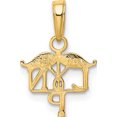 thumbnail image 3 of 10K LPN Symbol Pendant Yellow Gold Material Brilliant Fashionable Ethereal A thoughtful gift for anniversaries birthdays or special occasions, 3 of 4