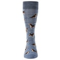 thumbnail image 4 of MeMoi Men's 2 Pair Pack Beagle Dog Bamboo Blend Crew Socks - Mens - Male, 10-13, Blue Marled, 4 of 5