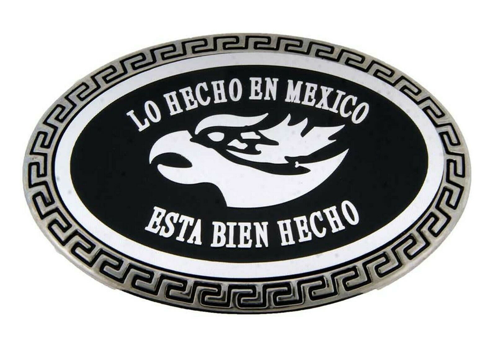 State Mexico Hecho en Lindo Michochan (Wron Spelling) Belt Buckle Western  Aztec Cowboy rodeo 