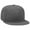 Char. Gray, variant on OTTO SNAP Wool Blend Twill Round Flat Visor 6 Panel Pro Style Snapback Hat - Char. Gray