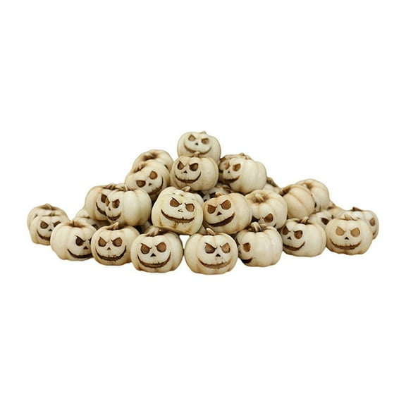 20Pack Mini Pumpkins,1.6cm Resin Halloween Crafts,Spooky Autumn Harvest Decor for Dollhouses,Terrariums,DIY Projects
