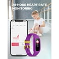 thumbnail image 5 of BIGGERFIVE Kids Fitness Tracker, Pedometer, 0.96'' Activity Tracker Watch for Boys Girls, IP68 Waterproof, Purple, 5 of 10