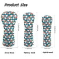 thumbnail image 6 of Uorisanigo Golf Headcovers Set, 3pcs Golf Club Head Covers - Hibiscus Golfs Ball Print Driver Headcover Fits up to 460cc Drivers, Golfs Fairway Wood Headcover and Hybrid Head Cover, 6 of 7