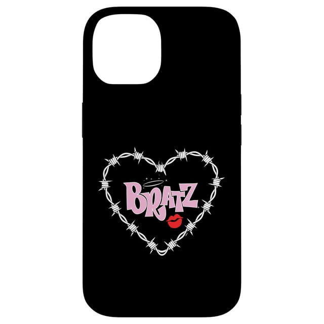 Funda de teléfono Bratz con alambre de púas con logotipo en forma de corazón para iPhone 14