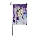 thumbnail image 1 of SIDONKU Purple Alice Vintage Tea Cups and Clocks in Dusk Garden Flag Decorative Flag House Banner 12x18 inch, 1 of 1