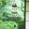 thumbnail image 4 of Mdesiwst Wind Chime Clear Print Bird Decoration Resin Quality Gift Windchimes Bell for Indoor, 4 of 8
