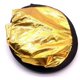 thumbnail image 5 of Reflector de fotografía 2 en 1 dorado y plateado, plegable, mini, redondo, portátil, apto para difusor de estudio., 5 of 8