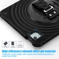 thumbnail image 4 of for iPad Air 11" 2025/2024 Case, Durable Protection Case with Rotate Stand, Portable Hand Strap & Shoulder Strap Pencil Holder, Case for iPad Pro 11" 2022/2021/2020/2018/iPad Air 5th/4th, Black, 4 of 18
