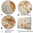 thumbnail image 3 of Designart "Minimalist Blooming Geraniums In Beige And Blue I" Geraniums Canvas Wall Art, 3 of 7