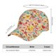 thumbnail image 2 of Fotbe Colorful Chicken Gorro Clásico de Béisbol, Gorra Ajustable con Broche Snapback, Gorro de Exterior de Algodón Suave, 2 of 6
