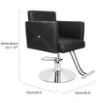 thumbnail image 4 of Happydeer Hair Salon Chair with Heavy Duty Hydraulic Pump, 360 Degrees Rolling Swivel Stylist Chair, Beauty Barber Chair, Max Load Weight 330 Lbs, for Facial Repair, Shaving Hair Salons, 4 of 12