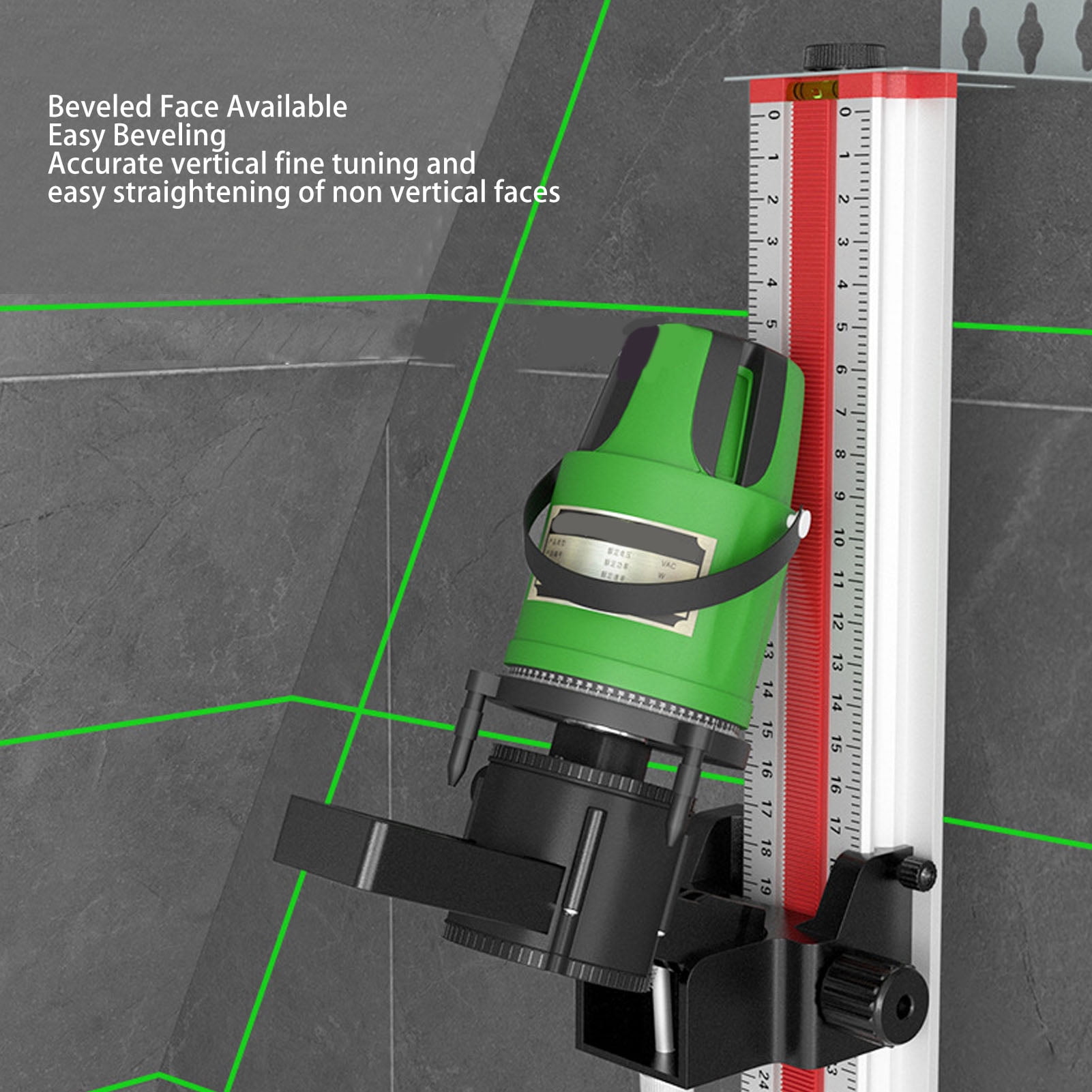 YAHHU Multifunctional Infrared Adjustable Leveling Tool Wall Mount Holder Bracket For Laser Alignments With Adjustable Height 0-26cm / 0-10.23 inches Heavy Duty Measuring Tool Accessory