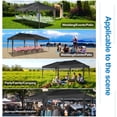 thumbnail image 3 of HOTEEL 10x20ft Popup Canopy Waterproof Canopy with 6 Sidewalls Outdoor Commercial Instant Shelter Beach Camping Canopy Tent for Party, Black, 3 of 9