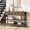 Rustic Brown, variant on GIKPAL Console Table with Power Outlet,43.3" L Narrow Sofa Table with Fabric Drawers, Entryway Table Behind Couch Table for Entryway, Hallway, Foyer, Living Room, Bedroom, Black