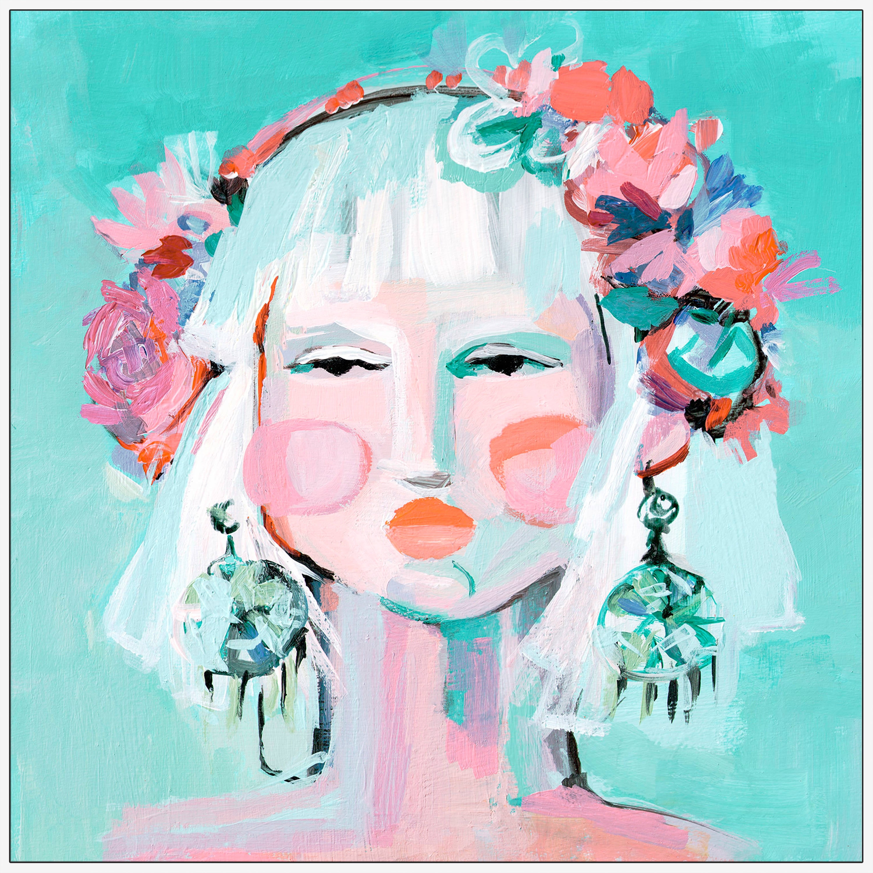 Painted Pretty Floater Framed Painting Print on Canvas