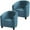 Blue, variant on 2 Pack Club Chair Cover Velvet Stretch Tub Chair Slipcover Spandex Soft Armchair Sofa Cover Furniture Protector for Living Room Bar Cafe Hotel (Brown)