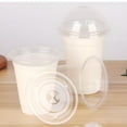 thumbnail image 6 of ACDANC 100pcs 450ml/15.2oz Plastic Cups with Dome Lid and Hole,Clear Drinking Cups Milkshake Cups,Disposable Party Cups Slush Cups for to Go Iced Cold Coffee,Juice,Smoothie,No Straw, 6 of 7