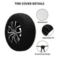 thumbnail image 2 of Naloa Cat And Rabbit PVC Leather Spare Tire Wheel Cover for Car Truck SUV Camper Trailer Universal Fit many size15 inch, 2 of 6
