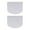 White, variant on Flexible Plastic Bowl Scraper & Spatula, Multi-Purpose Kitchen Cutter Tool for Bread Dough Baking Cake Fondant Icing, Includes 2 Scrapers