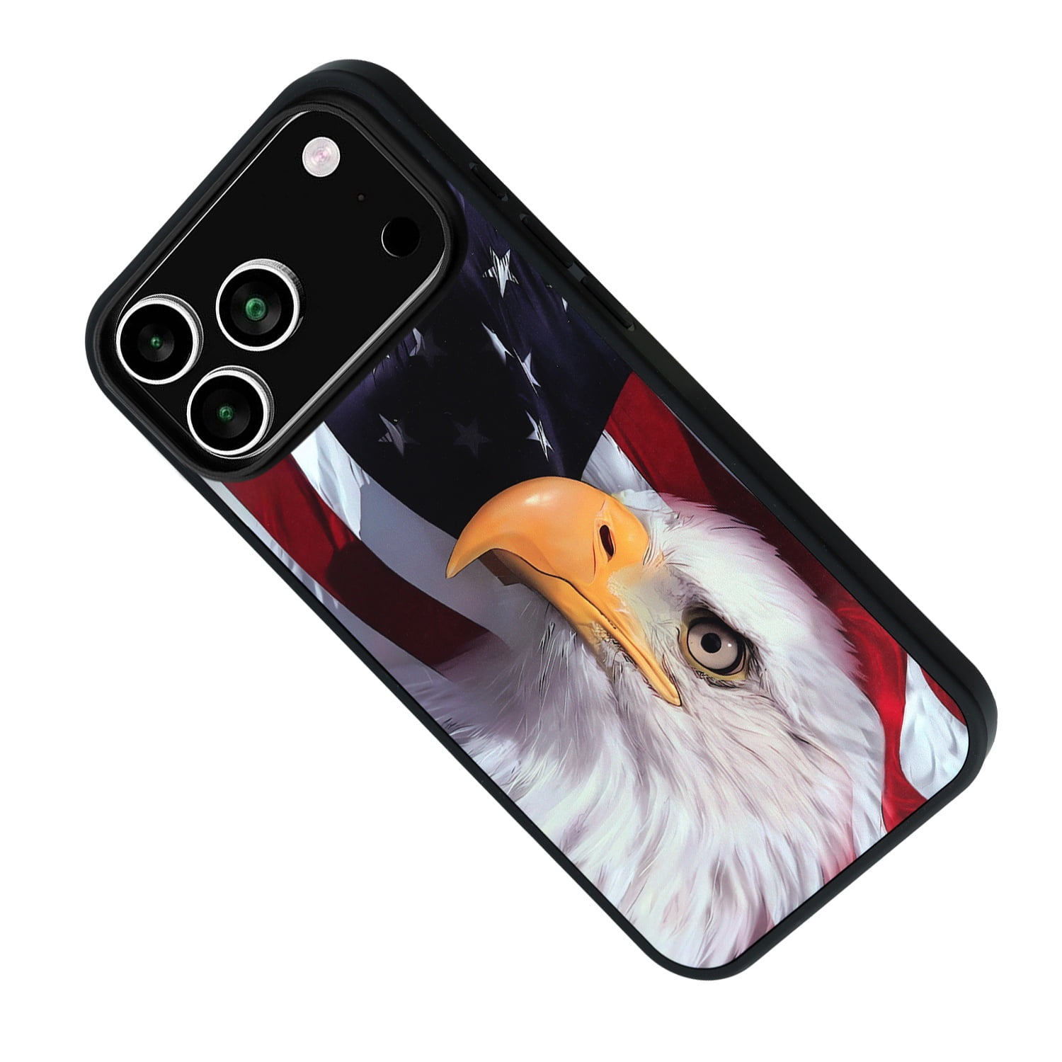 Lightweight Printed Aluminum Phone Cover for iPhone 17 Pro - Eagle