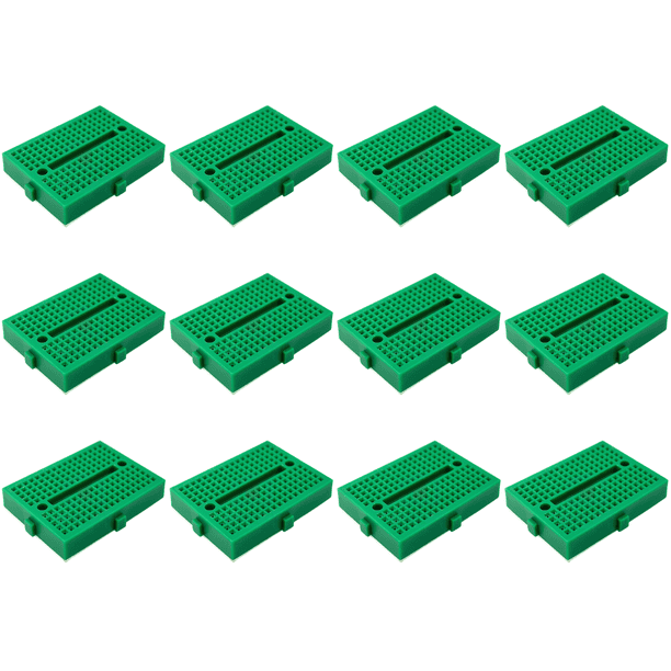 SYB-170 Mini placa pruebas 35x47 mm sin soldadura para kit bricolaje () Verde