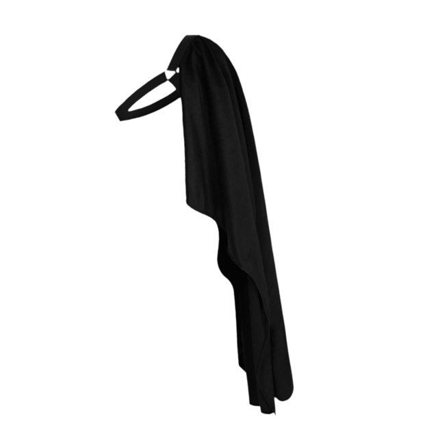 BELOVING Cape à Demi-Épaule Cosplay Cape de Chevalier pour Performance Déguisement Jeu de Rôle Noir