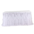 thumbnail image 4 of Crystal Tulle Table Skirt Tableware Cover Baby Shower 275x75cm, 4 of 8
