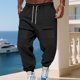 thumbnail image 4 of Ceisia Men's All-Season Solid Color Workwear Gift Sweatpants - Elastic Waistband Drawstring Pocket Oversized Comfort Pants, 4 of 9