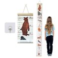 thumbnail image 3 of Dsscvnef Growth Chart for Kids Canvas Height Chart Ruler Removable Hanging Wall Ruler Measurement Chart for Home Decoration Measuring Board Foldable T Posts for Fencing 6 Reticle Leveler, 3 of 5