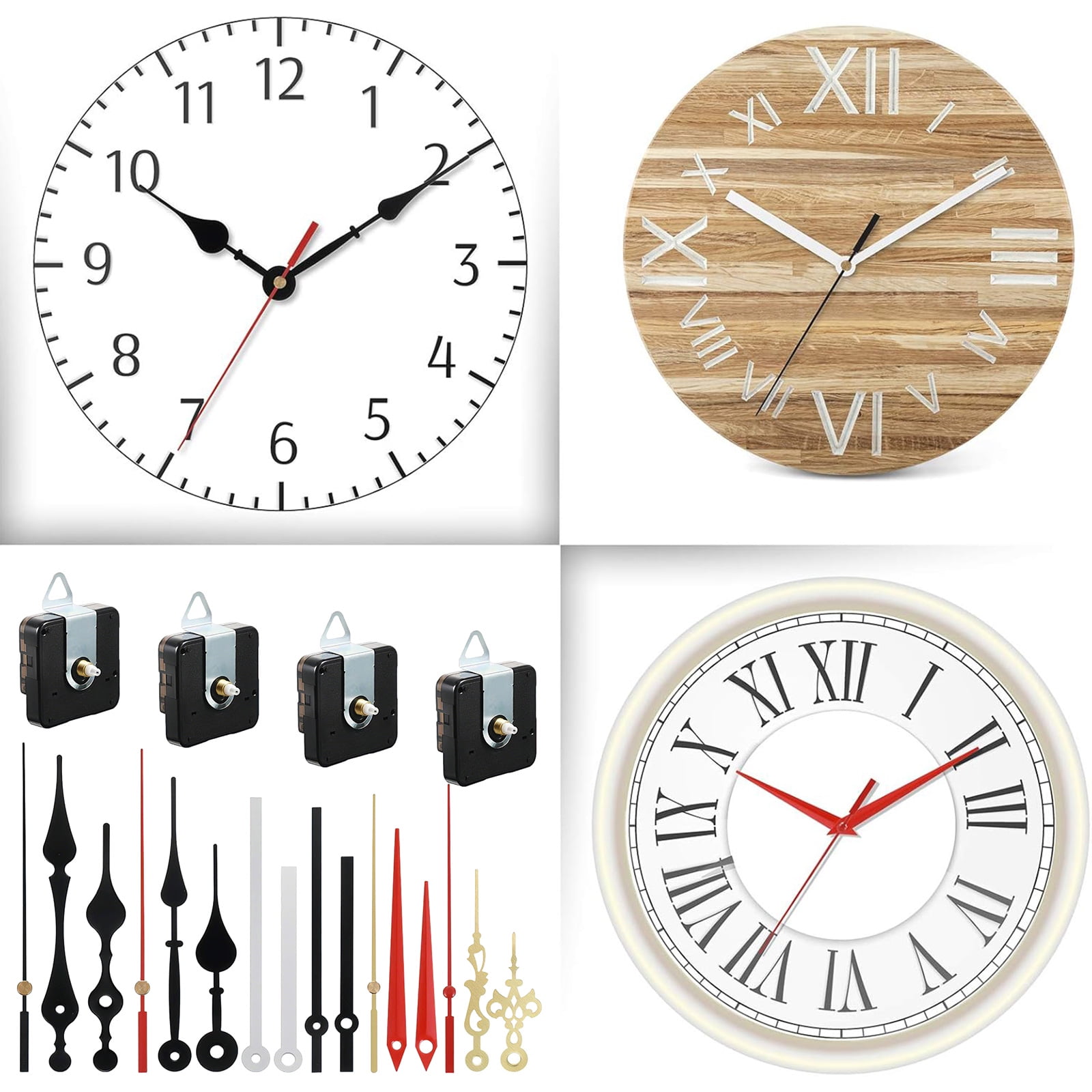 Quartzs Clock Mechanism Set,Wall Clock Mechanisms Operated Replacement,Clock Movement Parts Diys Repair Parts