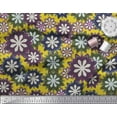 thumbnail image 2 of Soimoi Poly Georgette Fabric Artistic Floral Print Sewing Fabric Yard 52 Inch Wide, 2 of 3