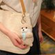 thumbnail image 5 of Nueva mochila con colgante de muñeco de nutria Kawaii, almohada suave de peluche, bonita decoración para el hogar, regalos de cumpleaños, para bebé, para dormir, aproximadamente 11 cm, marrón, aprox, 5 of 5
