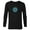 Black, variant on Marvel Studios Iron Man Tony Stark Arc Reactor - Long Sleeve T-Shirt for Men - Customized-Black