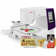 Janome Memory Craft 9850 Computerized Sewing and Embroidery Machine with Free Arm Embroidery Hoop + Optic Magnifier Set + More!