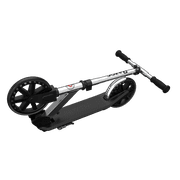 Razor Chrome Lux – Silver/Black, Folding Large 8” Wheel Kick Scooter for Ages 8+ and up to 220 lb